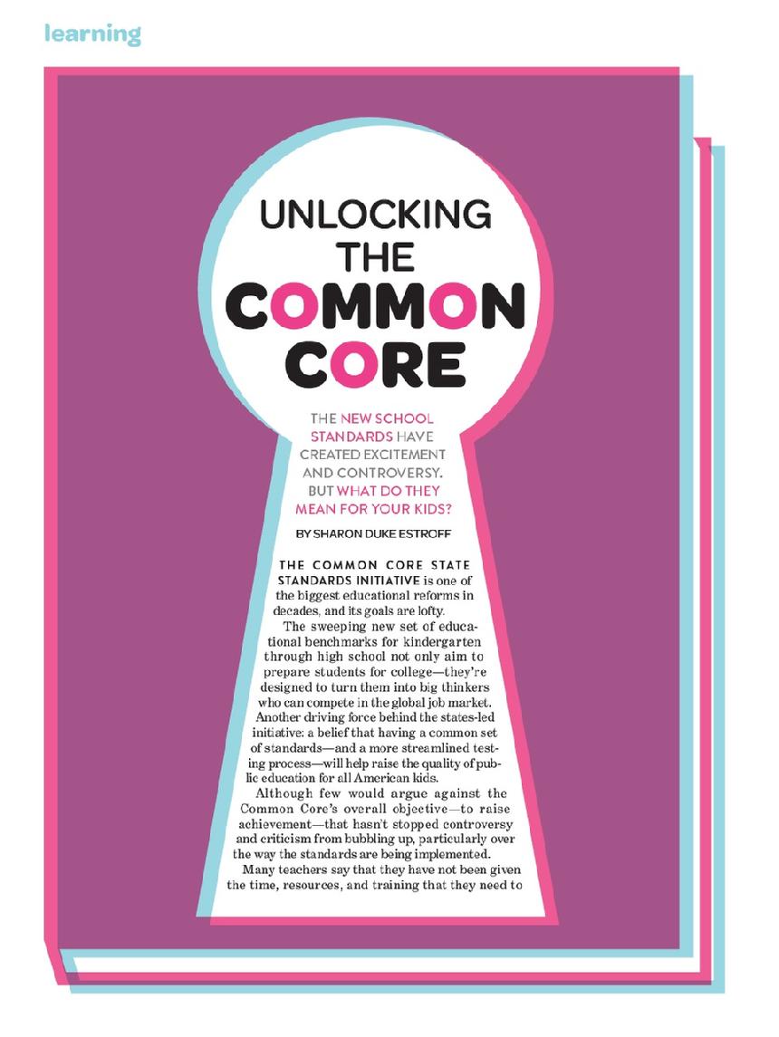 Unlocking the Common Core